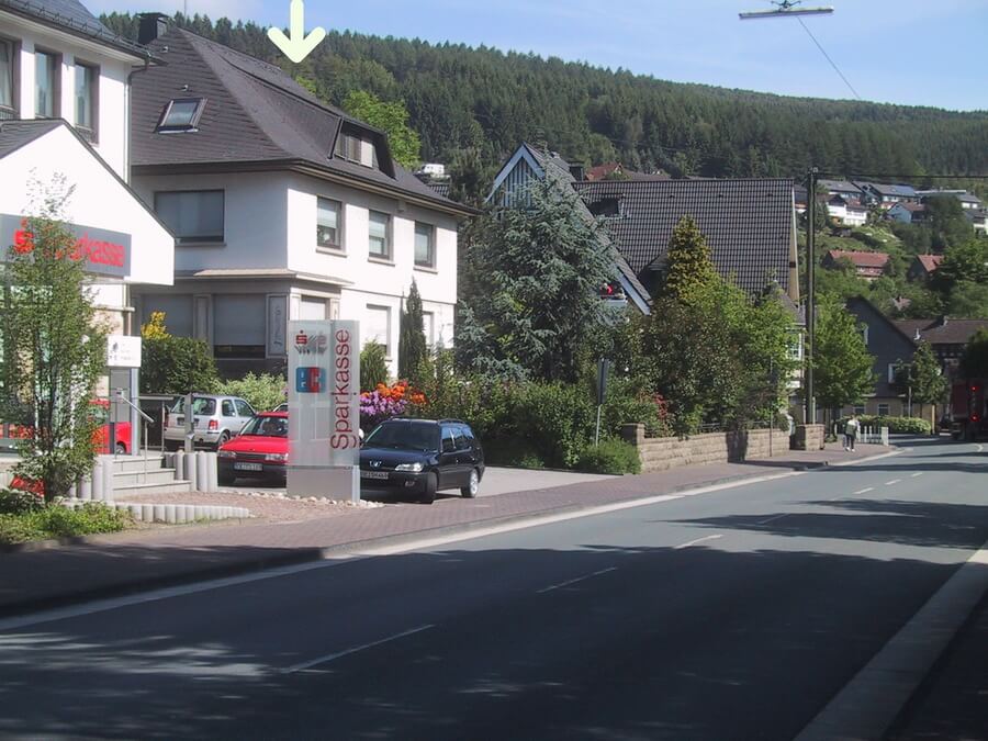Anfahrt: Foto der Parkmöglichkeiten