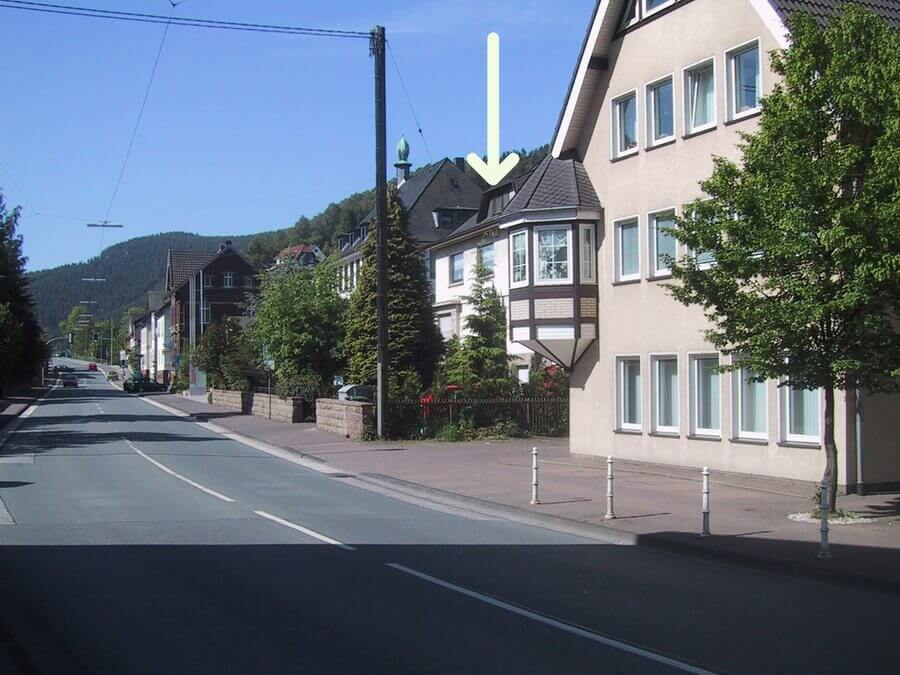 Anfahrt: Foto der Parkmöglichkeiten